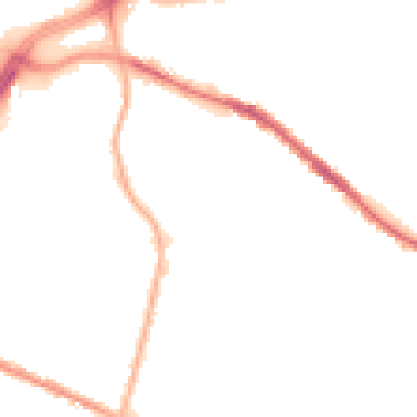 Night-time road noise heatmap for OL4 1AX