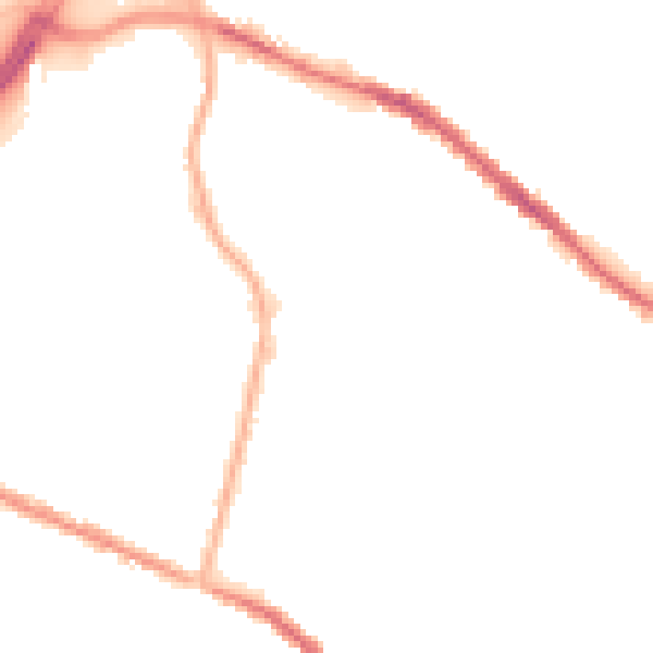 Night-time road noise heatmap for OL4 1BD