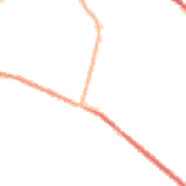 Night-time road noise heatmap for OL4 1BT