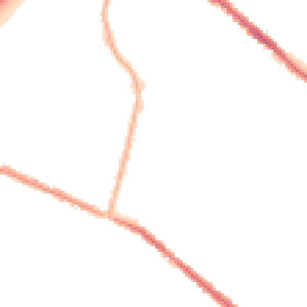 Night-time road noise heatmap for OL4 1BY