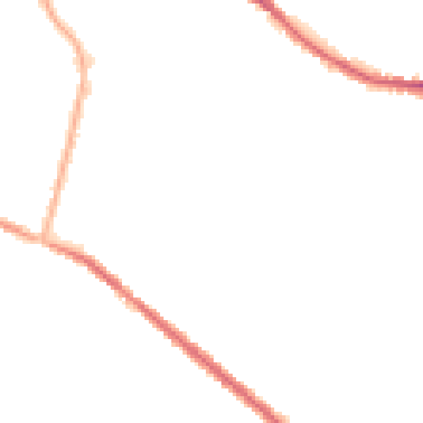 Night-time road noise heatmap for OL4 1JH