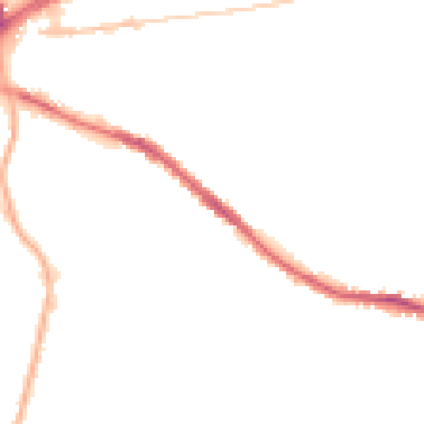 Night-time road noise heatmap for OL4 1NZ