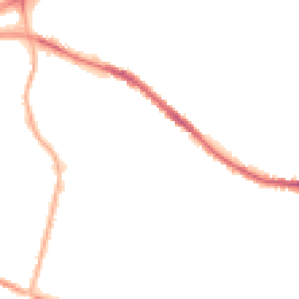 Night-time road noise heatmap for OL4 1PP