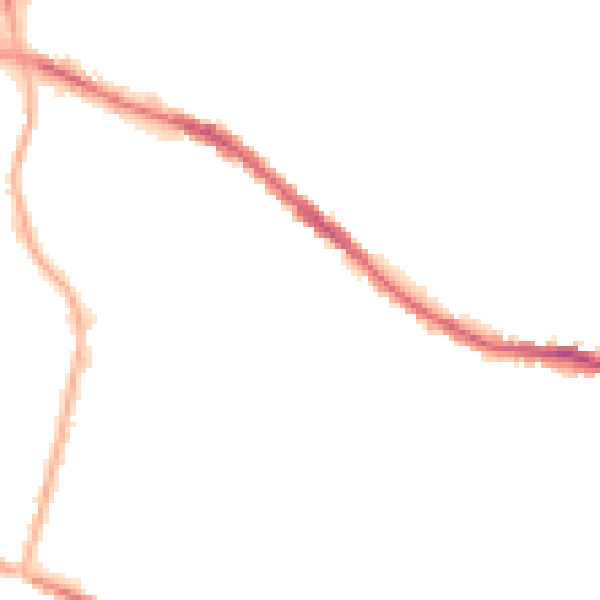 Night-time road noise heatmap for OL4 1PW