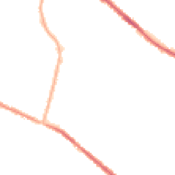 Night-time road noise heatmap for OL4 1QT