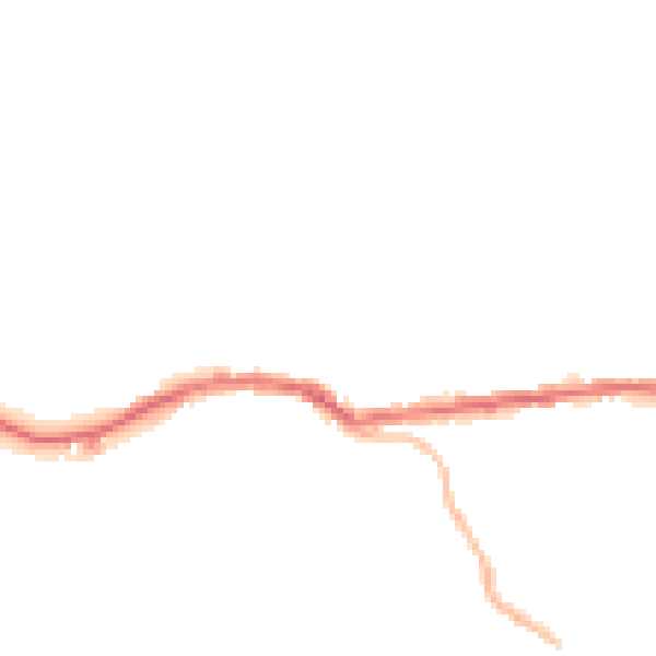 Night-time road noise heatmap for OL4 3DB