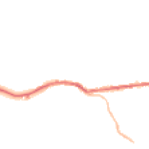 Night-time road noise heatmap for OL4 3DH