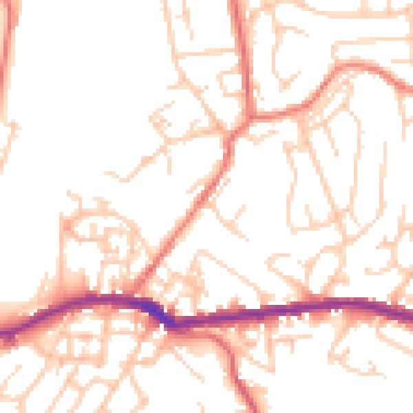 Daytime road noise heatmap for OL4 3DL
