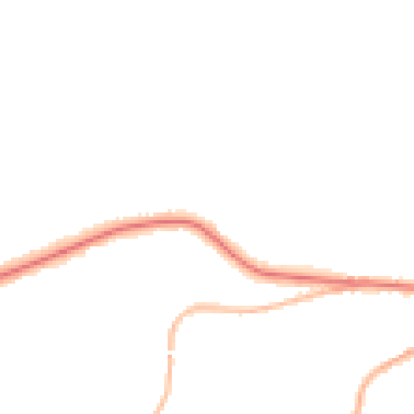 Night-time road noise heatmap for OL4 4AJ
