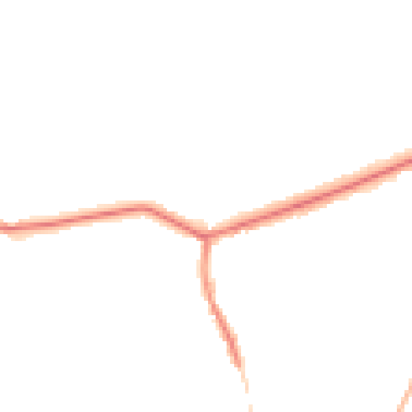 Night-time road noise heatmap for OL4 4DL