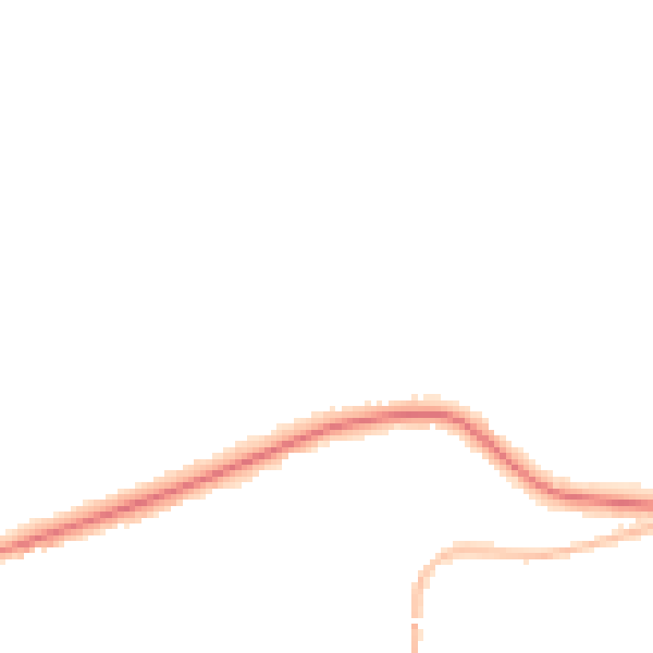 Night-time road noise heatmap for OL4 4ED