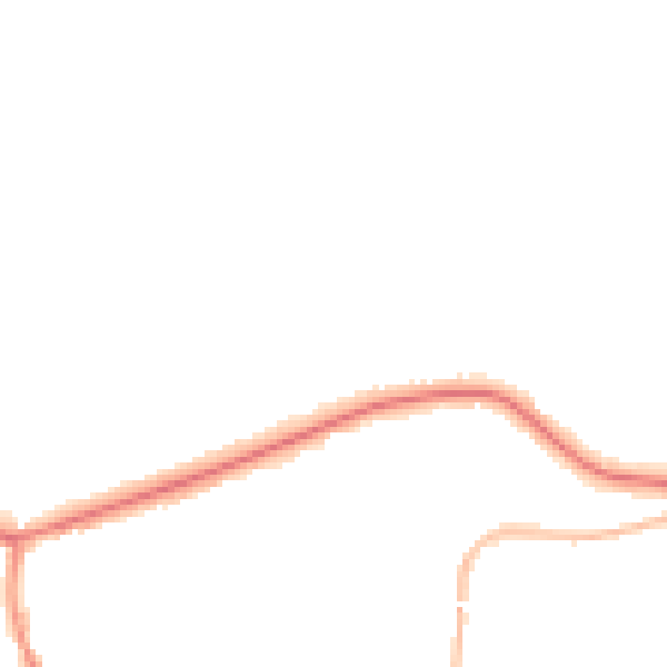 Night-time road noise heatmap for OL4 4EE