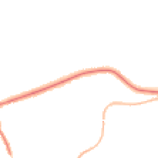 Night-time road noise heatmap for OL4 4EH