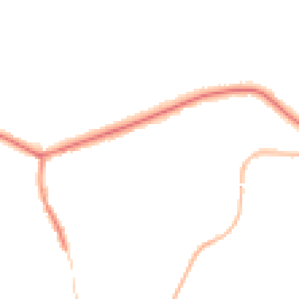 Night-time road noise heatmap for OL4 4EN