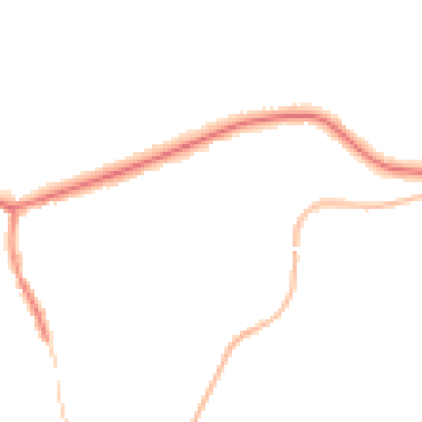 Night-time road noise heatmap for OL4 4EP