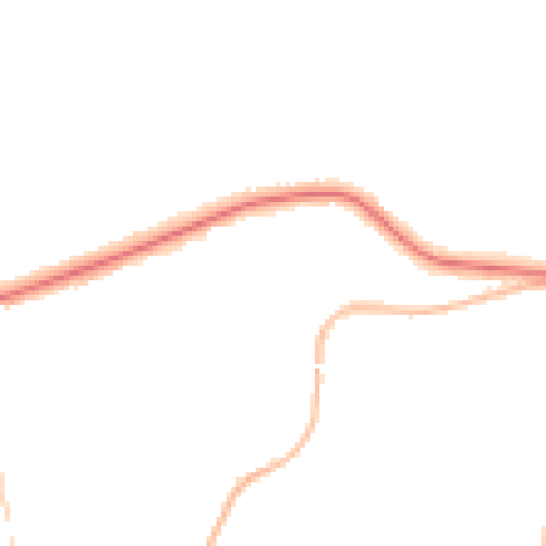Night-time road noise heatmap for OL4 4EW