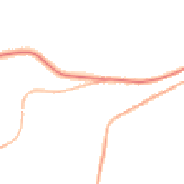 Night-time road noise heatmap for OL4 4HH