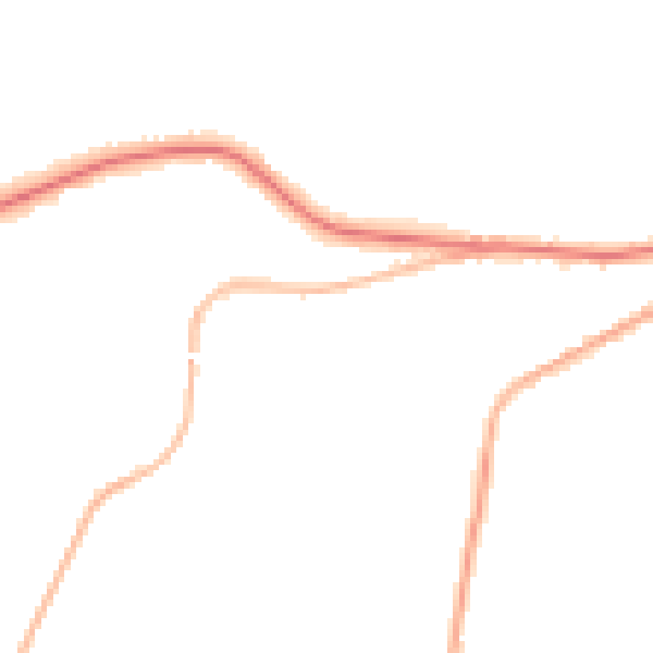 Night-time road noise heatmap for OL4 4HT