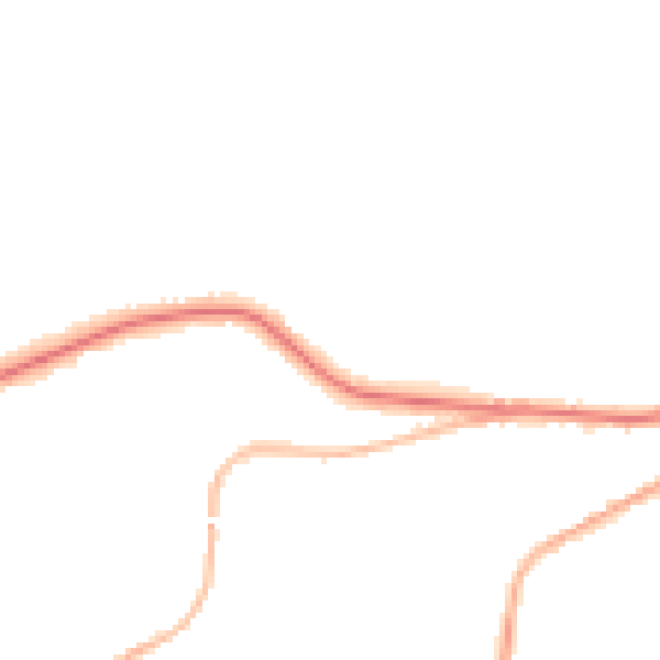 Night-time road noise heatmap for OL4 4JG