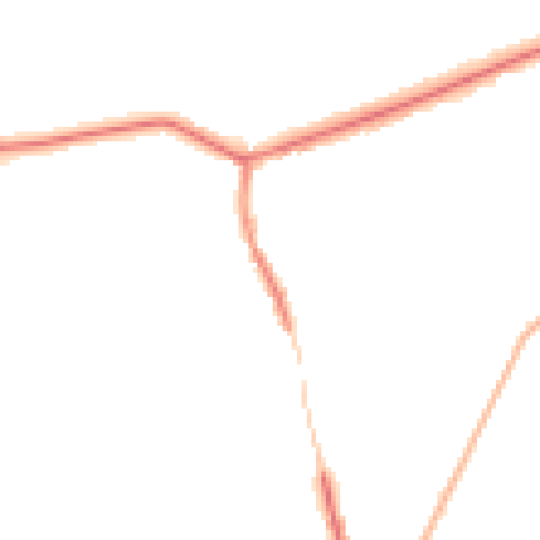 Night-time road noise heatmap for OL4 4JJ