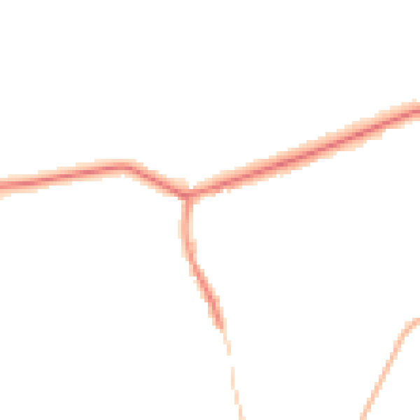 Night-time road noise heatmap for OL4 4JQ