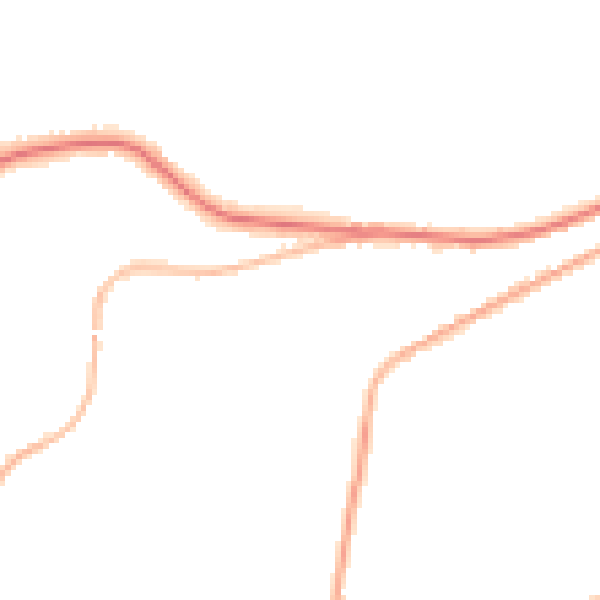 Night-time road noise heatmap for OL4 4JY