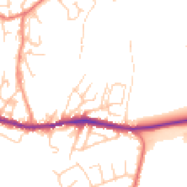 Daytime road noise heatmap for OL4 4LB