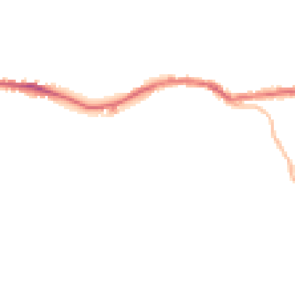 Night-time road noise heatmap for OL4 5BE