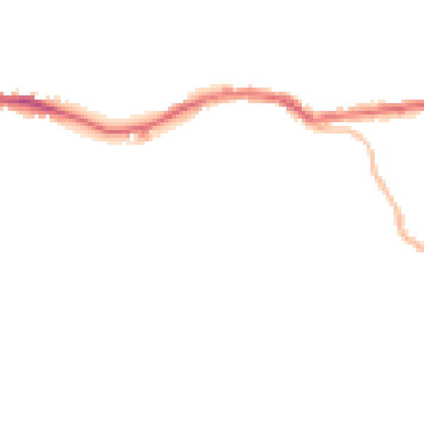 Night-time road noise heatmap for OL4 5BQ