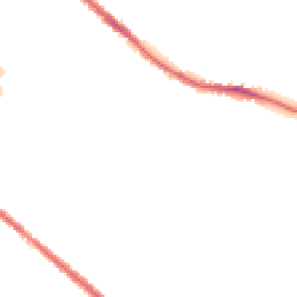 Night-time road noise heatmap for OL4 5LL