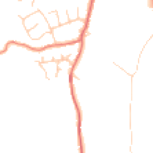 Daytime road noise heatmap for OL4 5RL