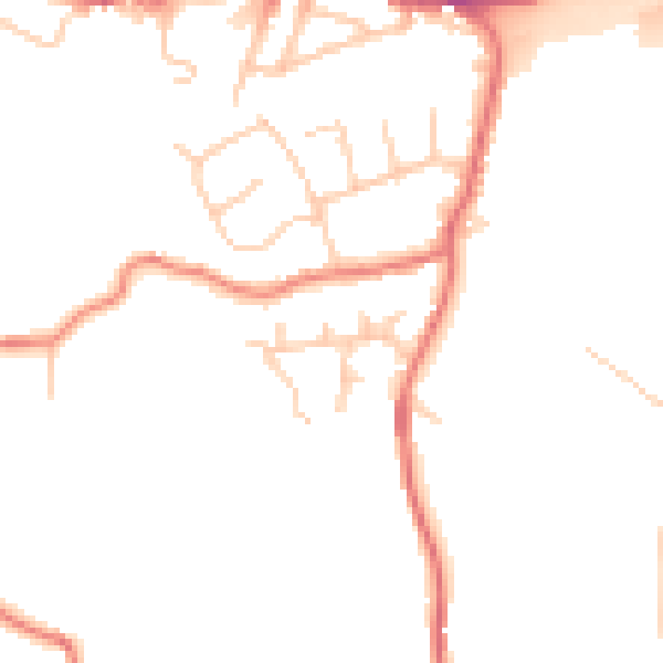 Daytime road noise heatmap for OL4 5RZ