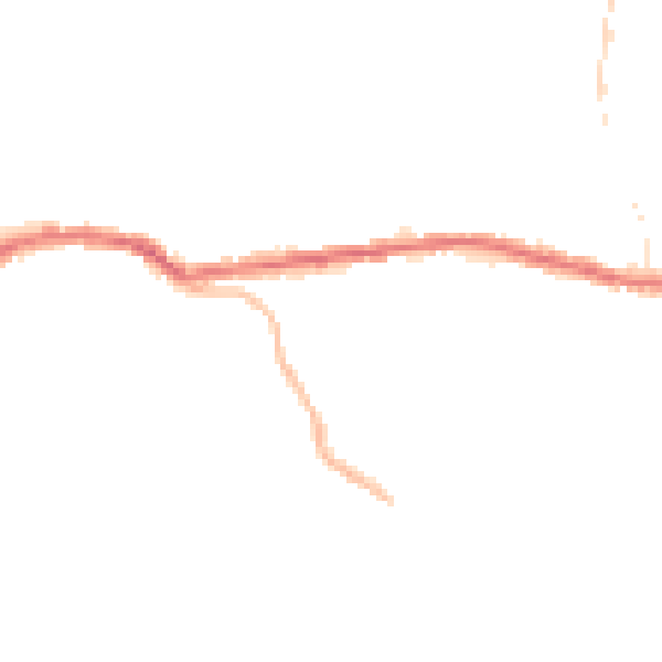 Night-time road noise heatmap for OL4 5TH