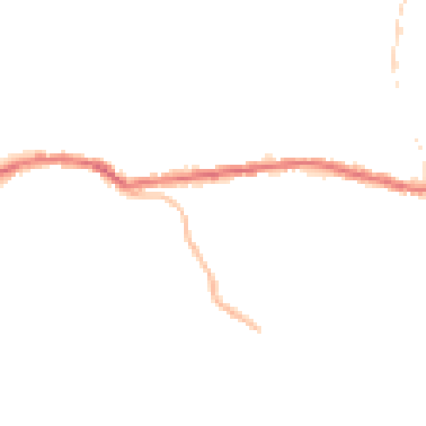Night-time road noise heatmap for OL4 5TN