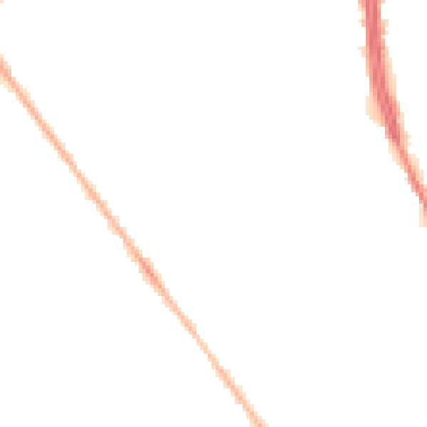 Night-time road noise heatmap for OL8 1AD