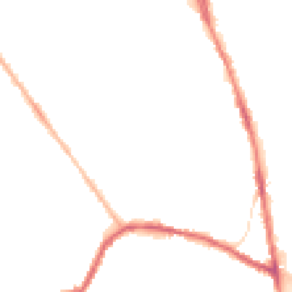 Night-time road noise heatmap for OL8 1AF
