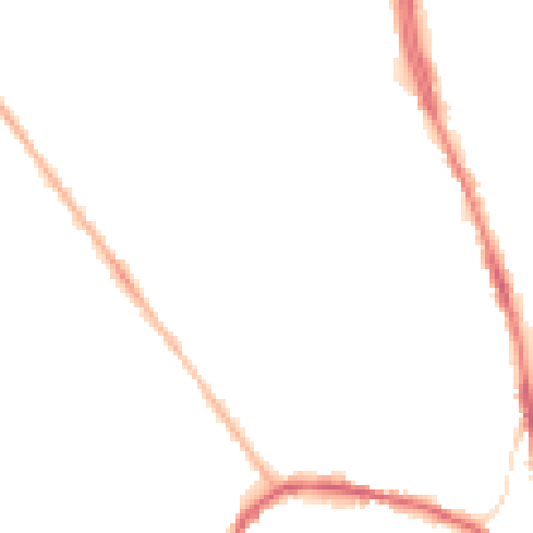 Night-time road noise heatmap for OL8 1AJ