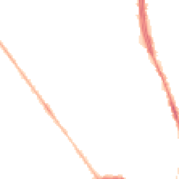 Night-time road noise heatmap for OL8 1AN