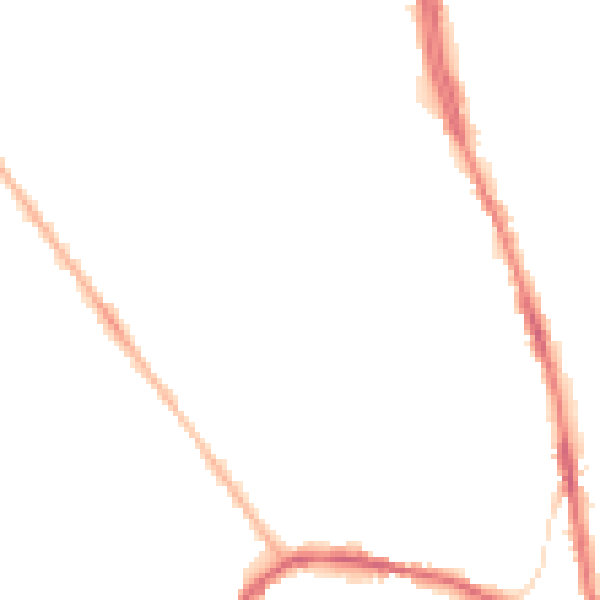 Night-time road noise heatmap for OL8 1AR