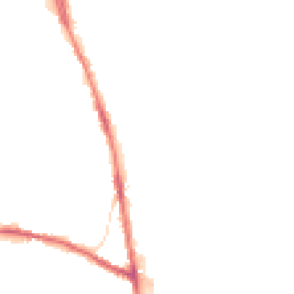 Night-time road noise heatmap for OL8 1BF