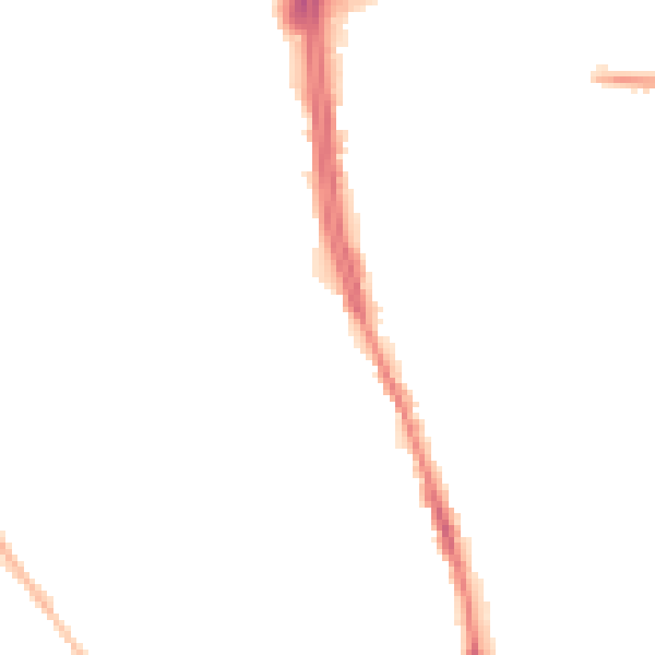Night-time road noise heatmap for OL8 1BQ