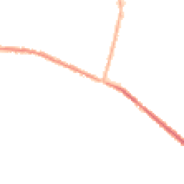 Night-time road noise heatmap for OL8 2BD