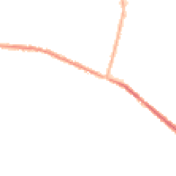 Night-time road noise heatmap for OL8 2BG