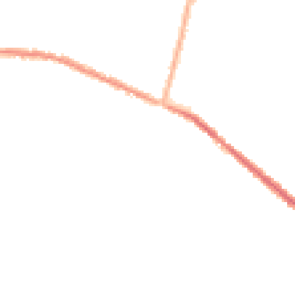 Night-time road noise heatmap for OL8 2BY
