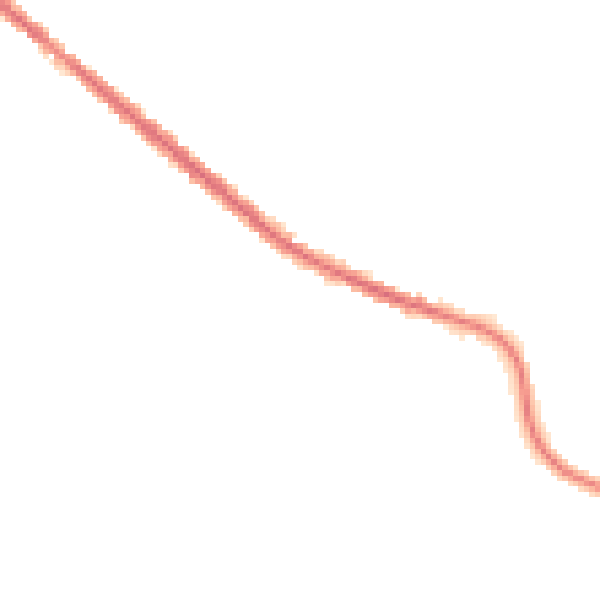 Night-time road noise heatmap for OL8 2EP