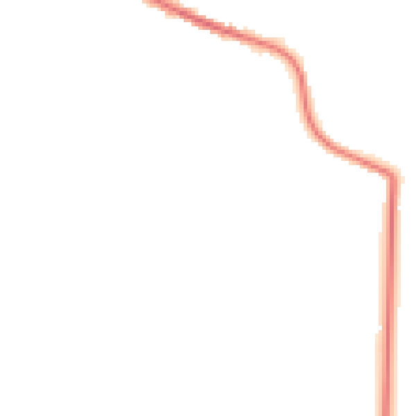 Night-time road noise heatmap for OL8 2HD