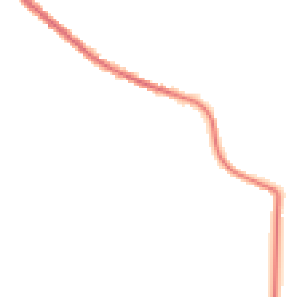 Night-time road noise heatmap for OL8 2HT