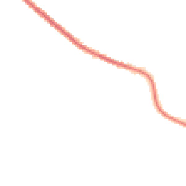Night-time road noise heatmap for OL8 2HX