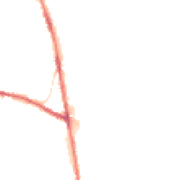 Night-time road noise heatmap for OL8 2NX