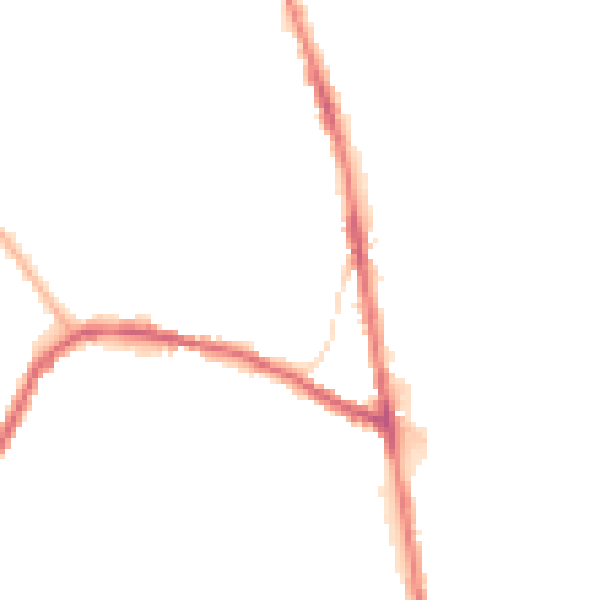 Night-time road noise heatmap for OL8 3DA